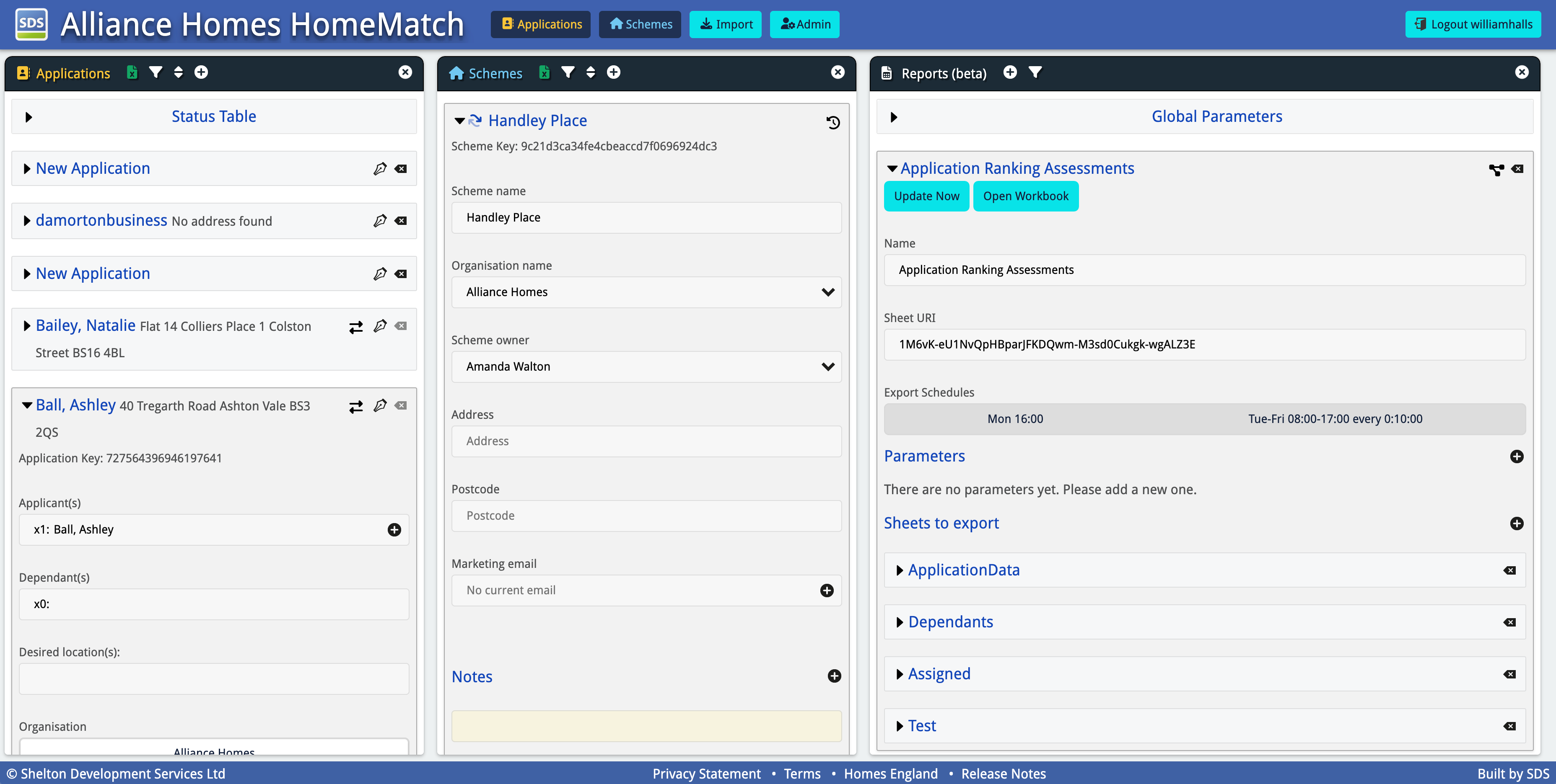 A screenshot showing HomeMatch UI